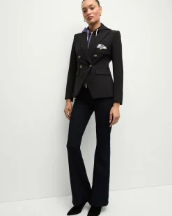 Veronica Beard Jackets & Outerwear*Baltimore Ravens Dickey Jacket in Black/Gold BaltimoreRavens