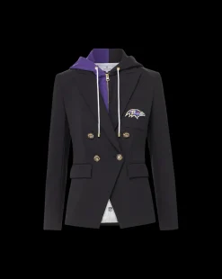 Veronica Beard Jackets & Outerwear*Baltimore Ravens Dickey Jacket in Black/Gold BaltimoreRavens