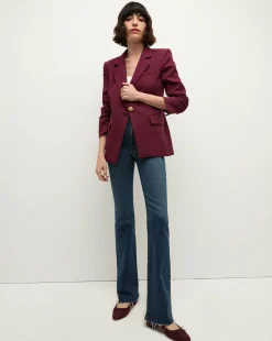 Veronica Beard Jackets & Outerwear|Matching Sets*Battista Dickey Jacket in Wine
