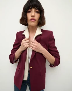 Veronica Beard Jackets & Outerwear|Matching Sets*Battista Dickey Jacket in Wine