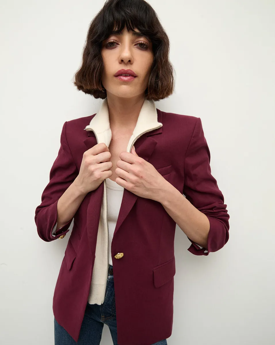 Veronica Beard Jackets & Outerwear|Matching Sets*Battista Dickey Jacket in Wine