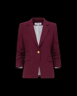 Veronica Beard Jackets & Outerwear|Matching Sets*Battista Dickey Jacket in Wine