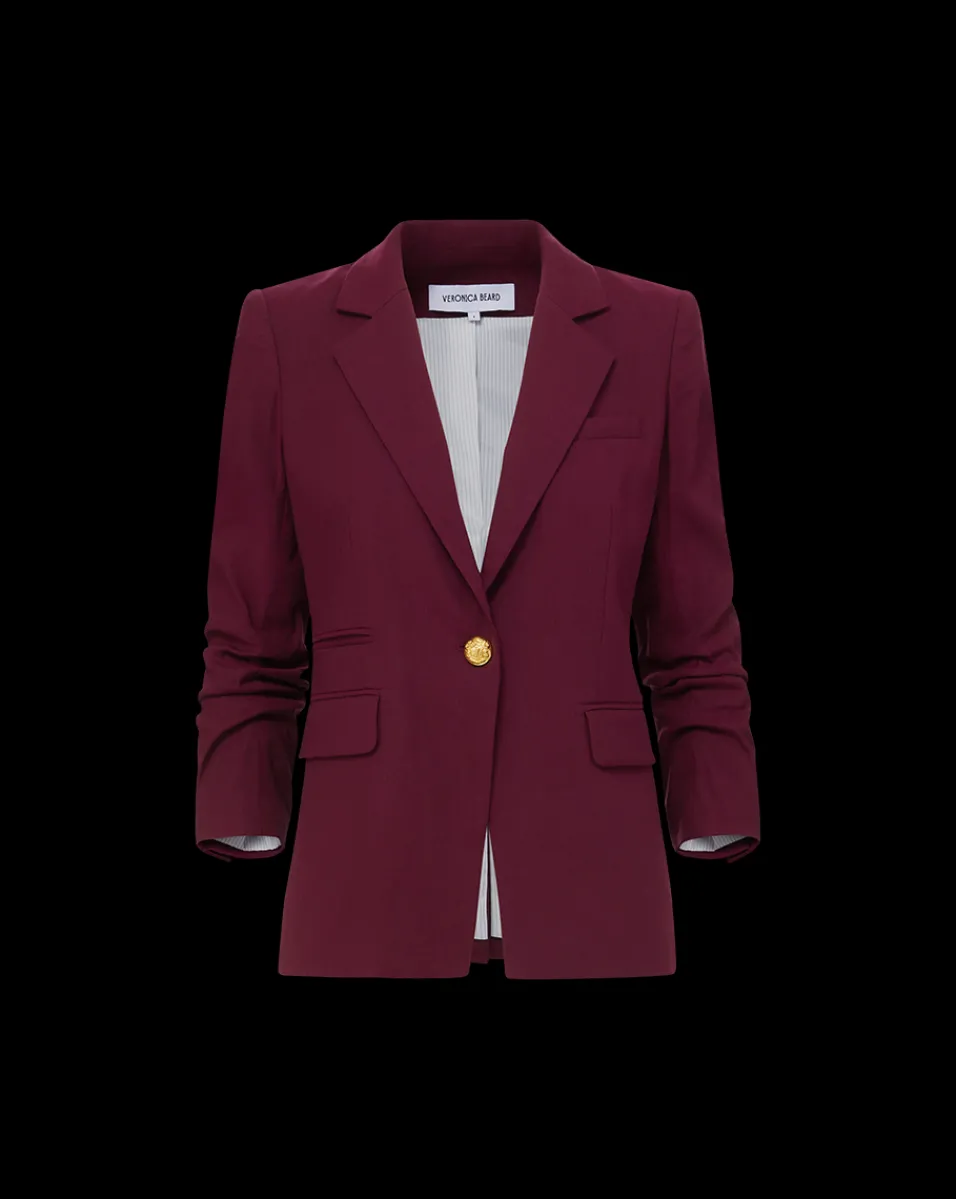 Veronica Beard Jackets & Outerwear|Matching Sets*Battista Dickey Jacket in Wine