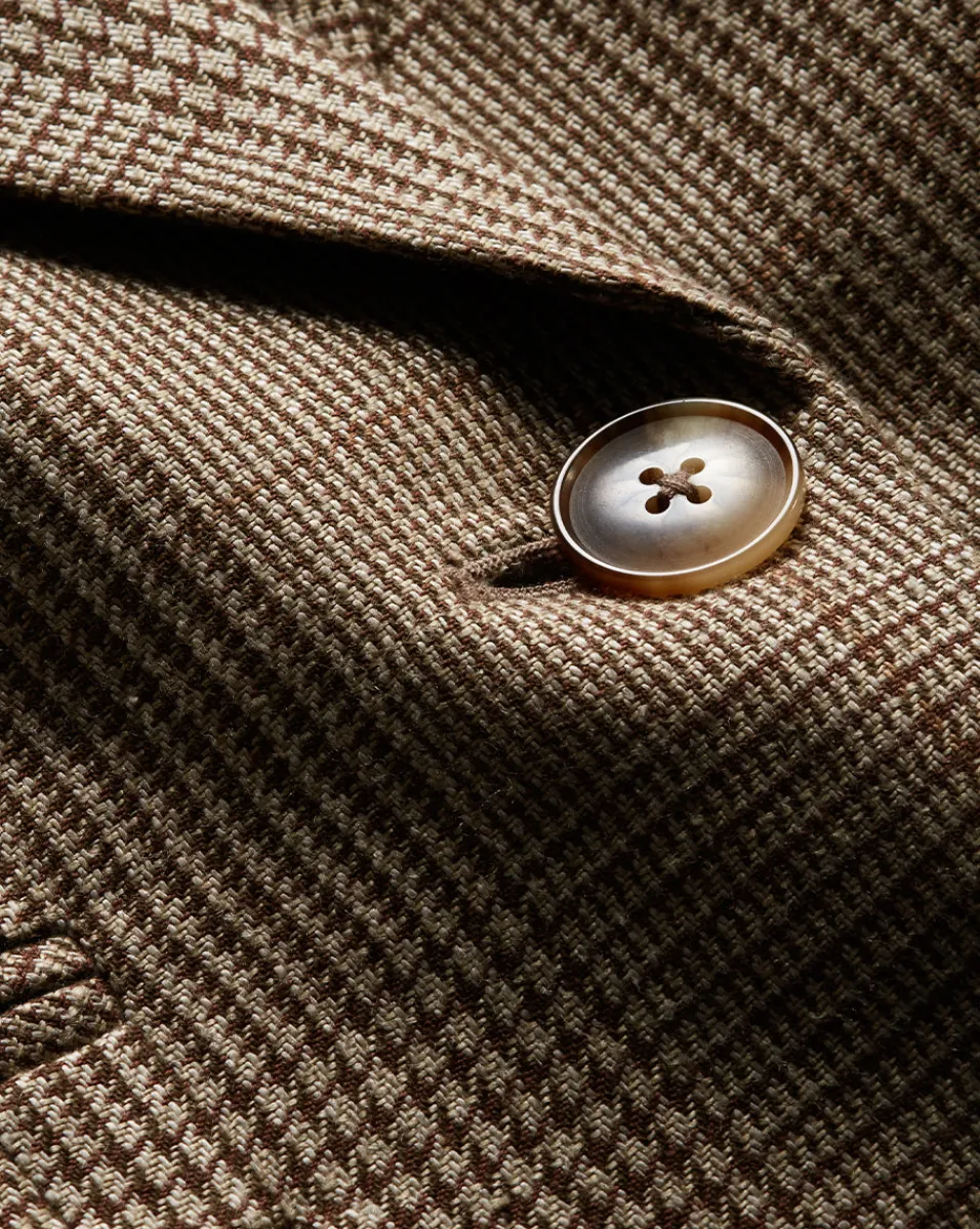 Veronica Beard Jackets & Outerwear*Battista Plaid Dickey Jacket in Ecru/Ochre