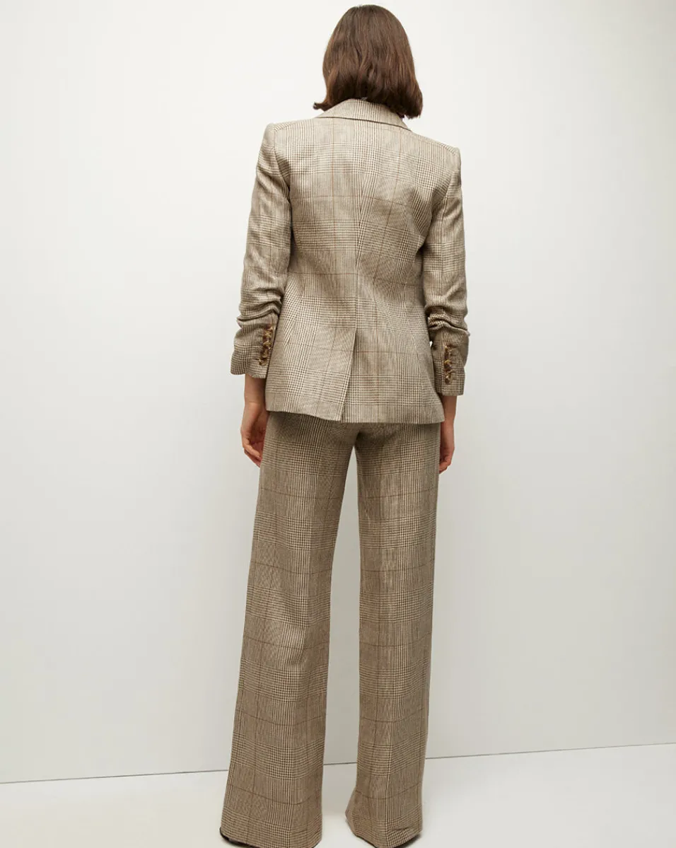 Veronica Beard Jackets & Outerwear*Battista Plaid Dickey Jacket in Ecru/Ochre