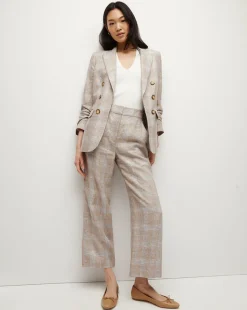 Veronica Beard Jackets & Outerwear*Beacon Linen Dickey Jacket in Khaki Multi KhakiMulti