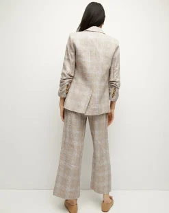 Veronica Beard Jackets & Outerwear*Beacon Linen Dickey Jacket in Khaki Multi KhakiMulti