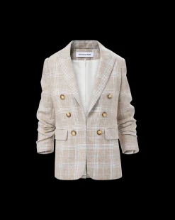 Veronica Beard Jackets & Outerwear*Beacon Linen Dickey Jacket in Khaki Multi KhakiMulti