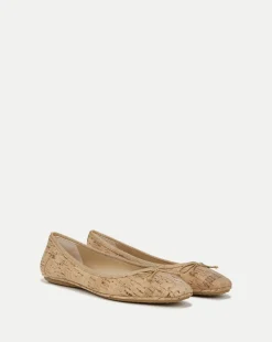 Veronica Beard Flats & Loafers*Beatrix Cork Ballet Flat | Cork Flat Shoes Natural