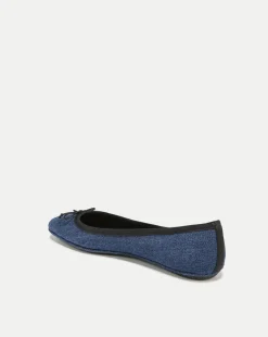 Veronica Beard Flats & Loafers*Beatrix Denim Ballet Flat Blue