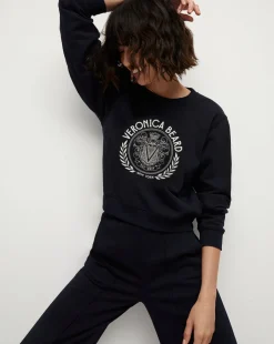 Veronica Beard Tops*Beaumont Logo Sweatshirt in Navy