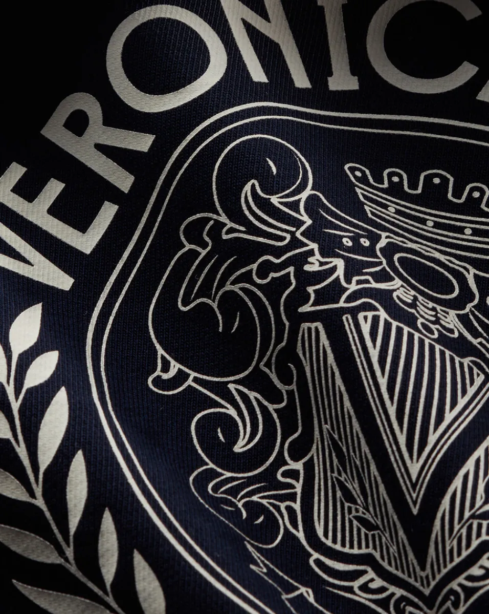 Veronica Beard Tops*Beaumont Logo Sweatshirt in Navy