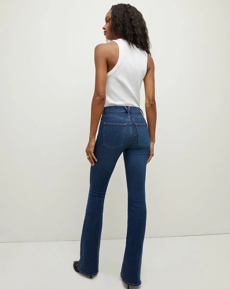 Veronica Beard Jeans|Vb Classics*Beverly High Rise Skinny Flared Jeans BrightBlue