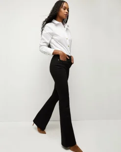 Veronica Beard Jeans|Vb Classics*Beverly High-Rise Skinny Flare Jean Onyx