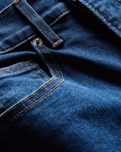 Veronica Beard Jeans*Beverly Loafer Length Skinny-Flare Jean in Bright Blue BrightBlue