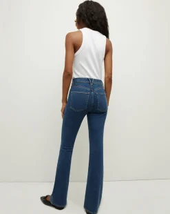 Veronica Beard Jeans*Beverly Loafer Length Skinny-Flare Jean in Bright Blue BrightBlue
