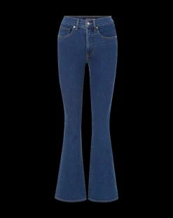 Veronica Beard Jeans*Beverly Loafer Length Skinny-Flare Jean in Bright Blue BrightBlue