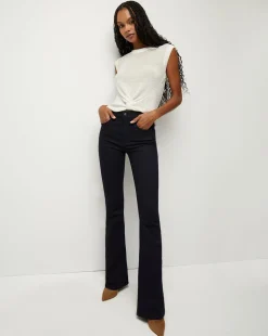 Veronica Beard Jeans|Extended Sizes*Beverly Skinny-Flare Jean Extended Indigo