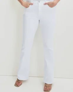 Veronica Beard Jeans|Extended Sizes*Beverly Skinny-Flare Jean | Extended White