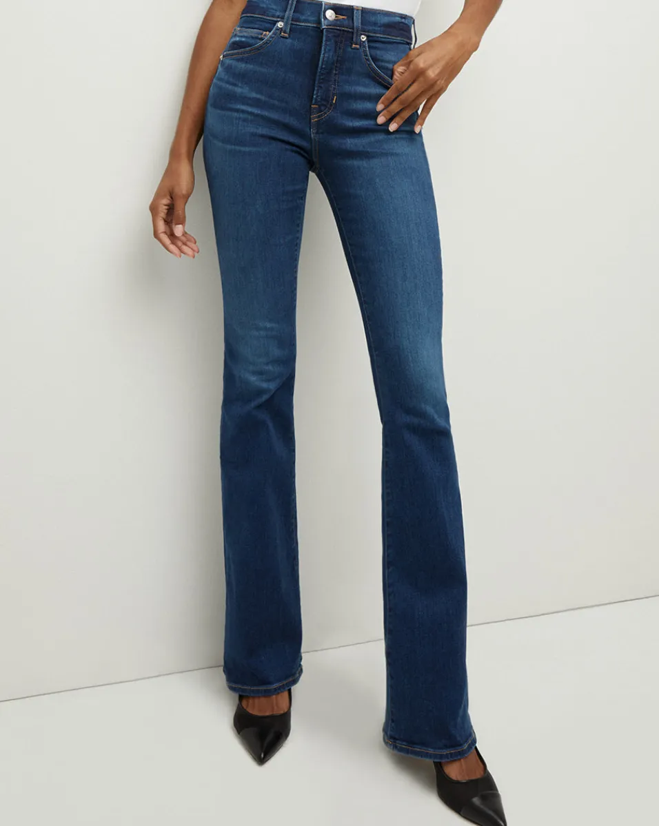 Veronica Beard Jeans|Extended Sizes*Beverly Skinny-Flare Jean Extended BrightBlue