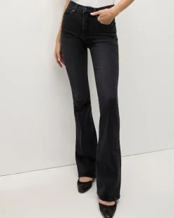 Veronica Beard Jeans*Beverly Skinny-Flare Jean in Washed Onyx WashedOnyx