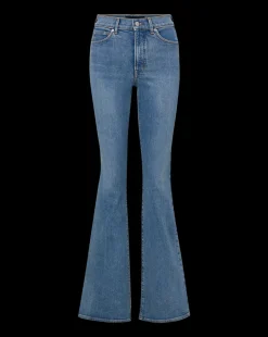 Veronica Beard Jeans*Beverly Skinny-Flare Jean in Light Blue Wash WandererDust