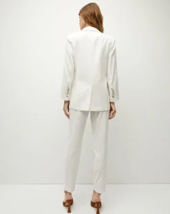 Veronica Beard Jackets & Outerwear*Bexley Stretch-Linen Dickey Jacket in Off-White