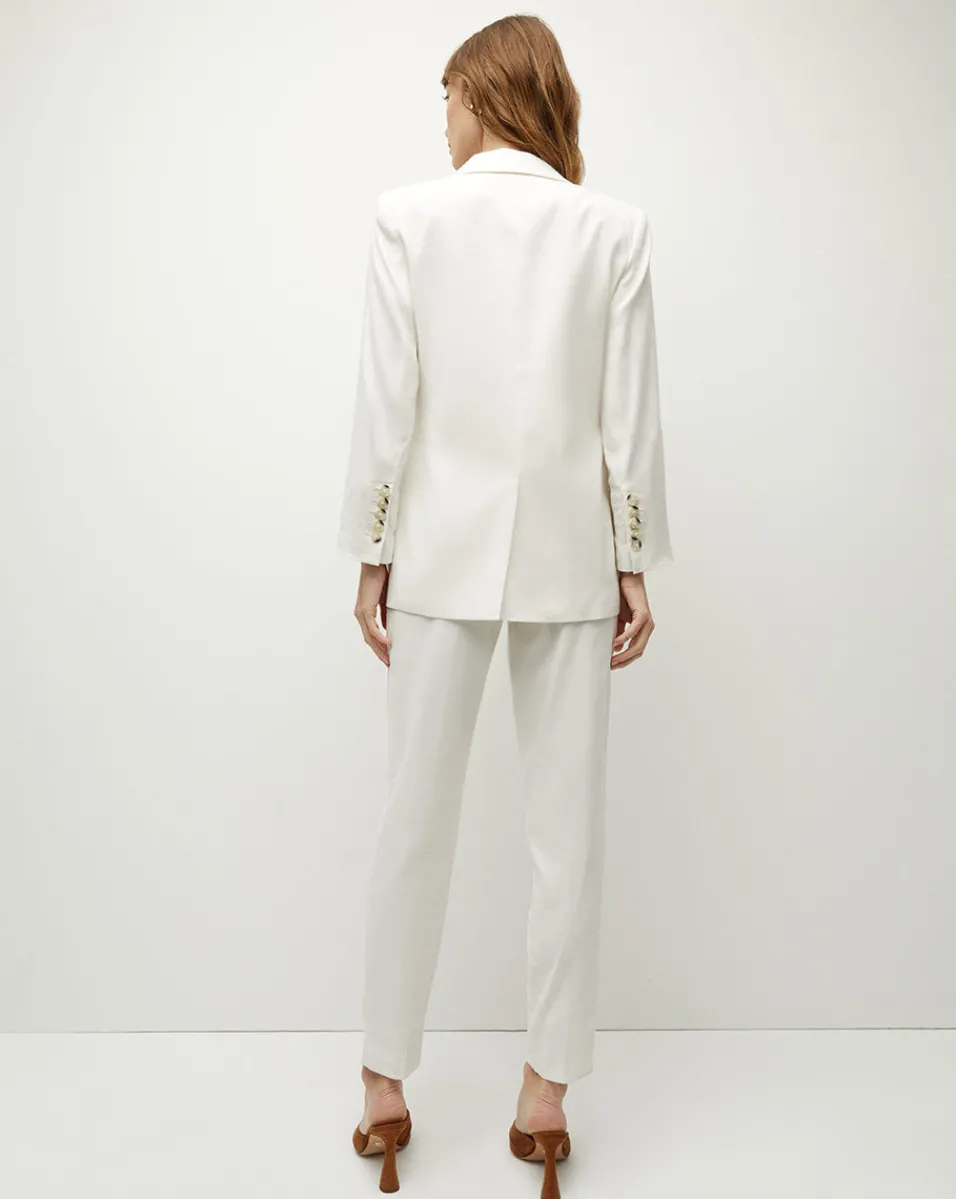 Veronica Beard Jackets & Outerwear*Bexley Stretch-Linen Dickey Jacket in Off-White
