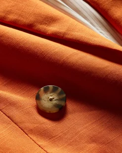 Veronica Beard Jackets & Outerwear*Bexley Stretch-Linen Dickey Jacket in Orange