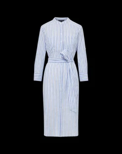 Veronica Beard Dresses*Bianca Cotton Shirtdress in Blue/White