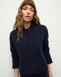 Veronica Beard Sweaters|Tops*Billy Merino Cashmere Hoodie in Navy