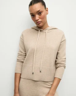 Veronica Beard Sweaters|Tops*Billy Merino Cashmere Hoodie in Oatmeal