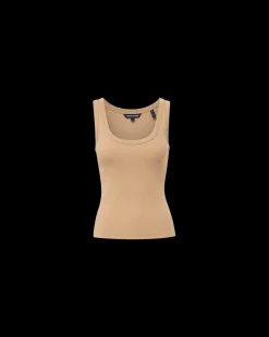 Veronica Beard Tops*Birke Scoop-Neck Tank in Khaki