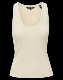 Veronica Beard Tops*Birke Scoopneck Tank in Limestone