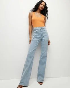 Veronica Beard Tops*Birke Scoopneck Tank in Orange