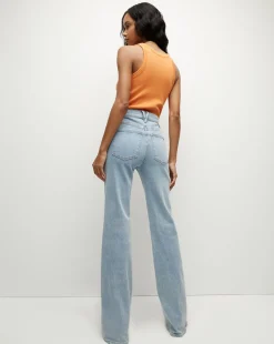 Veronica Beard Tops*Birke Scoopneck Tank in Orange