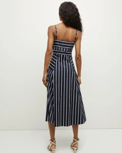 Veronica Beard Dresses*Blige Striped Dress in Navy/White