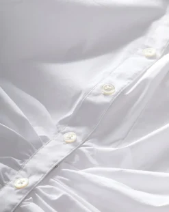 Veronica Beard Tops*Bosco Ruched Shirt in | Cinched Shirt White