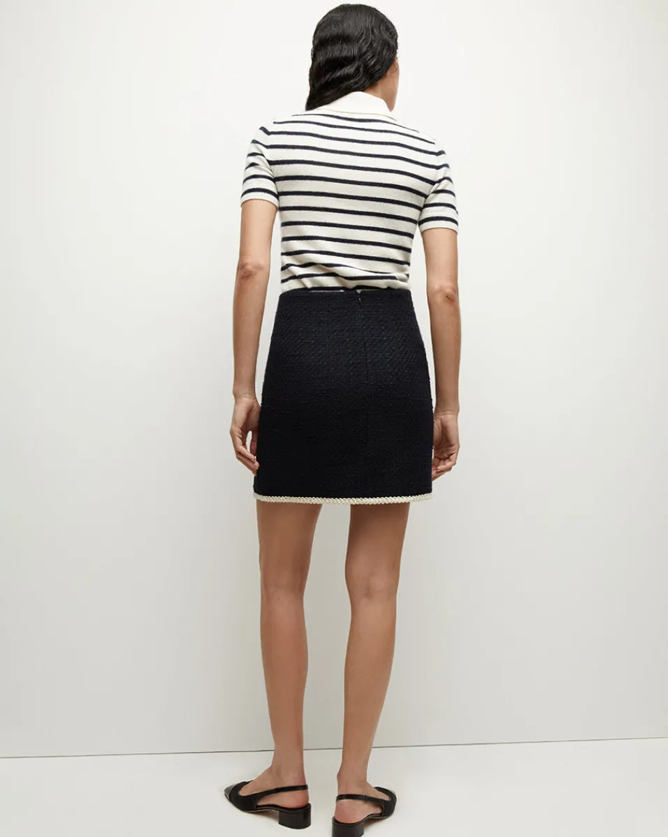 Veronica Beard Tops|Sweaters*Brandt Cashmere Polo in Ivory/Navy