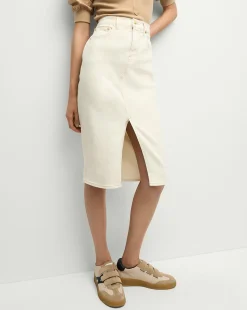 Veronica Beard Skirts & Shorts*Breves Denim Skirt in Ecru