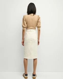 Veronica Beard Skirts & Shorts*Breves Denim Skirt in Ecru