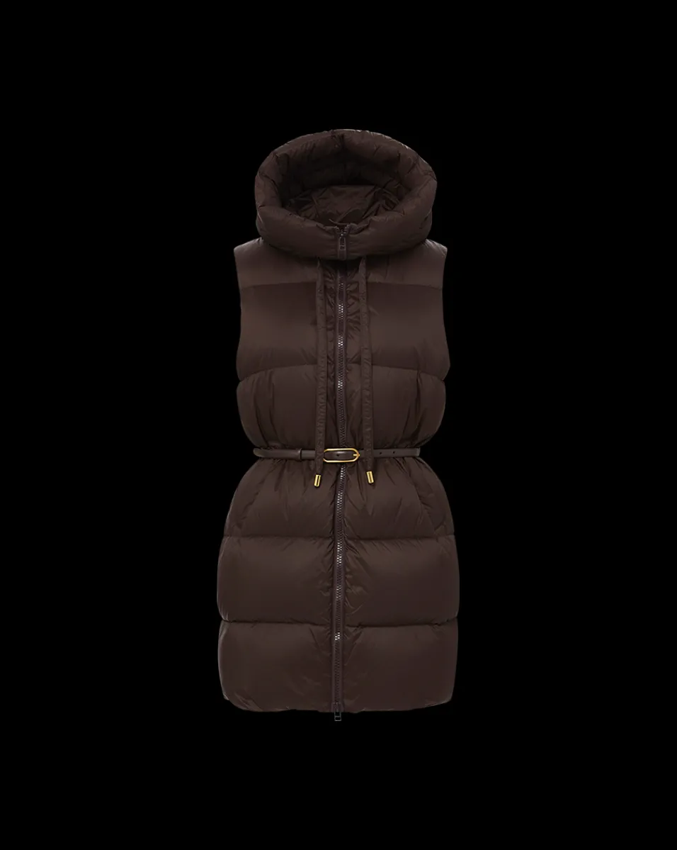 Veronica Beard Jackets & Outerwear*Bria Puffer Vest in Dark Chocolate DarkChocolate