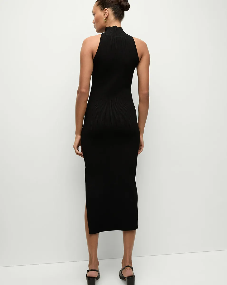 Veronica Beard Dresses|Party Dressing*Briggita Knitted Halter Dress in Black