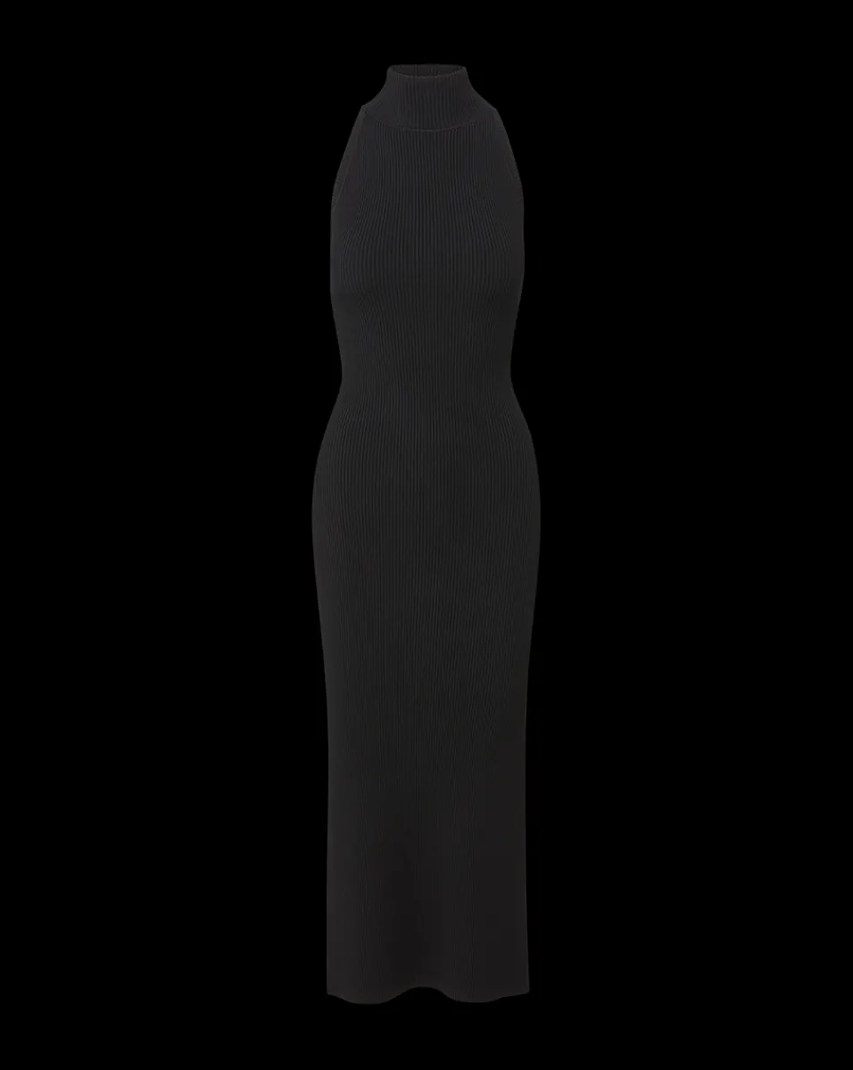 Veronica Beard Dresses|Party Dressing*Briggita Knitted Halter Dress in Black