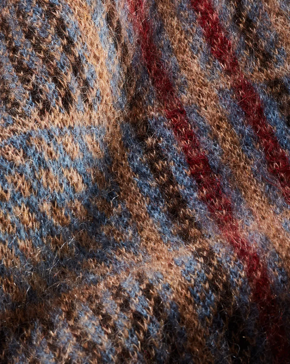 Veronica Beard Sweaters|Tops*Bristol Plaid Sweater in Russet RussetMulti