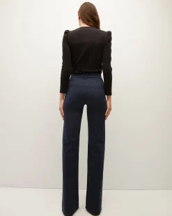 Veronica Beard Tops*Britney Puff-Sleeved Top Black
