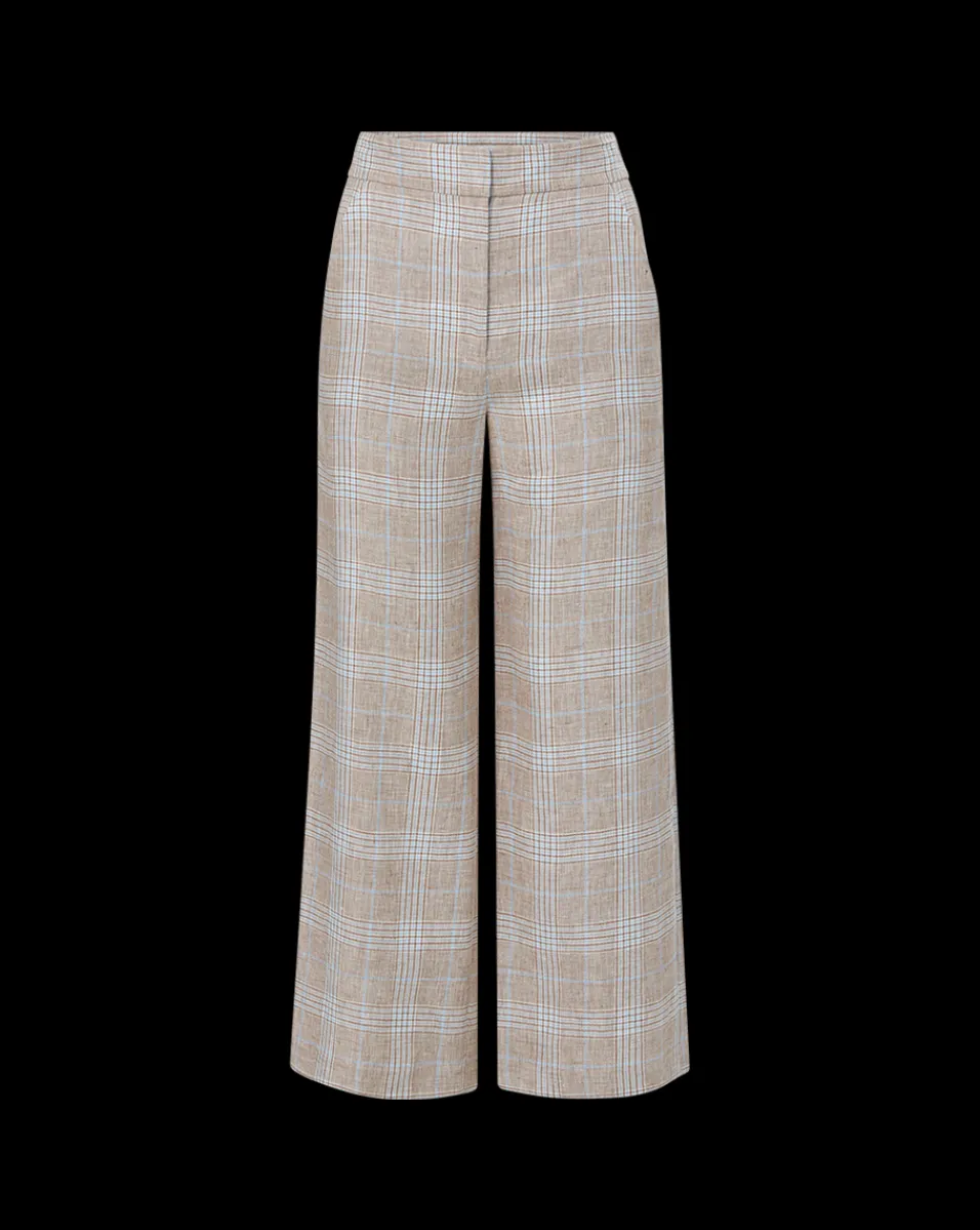 Veronica Beard Pants*Brixton Linen Pant in Khaki Multi KhakiMulti