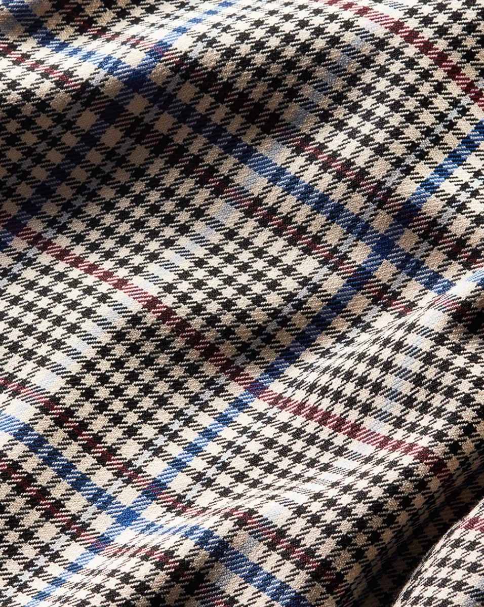 Veronica Beard Pants*Brixton Plaid Wide-Leg Cropped Pant Multi