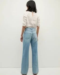 Veronica Beard Tops*Bryce Pleated Top in Off-White