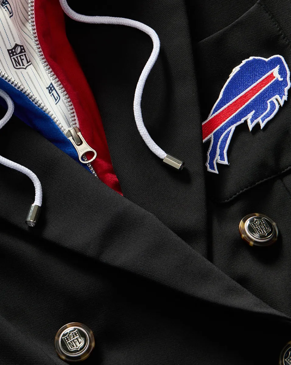Veronica Beard Jackets & Outerwear*Buffalo Bills Dickey Jacket in Black/Silver BuffaloBills